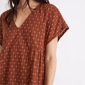 Madewell Jacquard Dolman-sleeve Mini Dress Size S